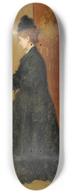 Johann Baptist Reiter - Window Shopping On Schleifmhlgasse At The Corner With Wienstrasse (Today Rechte Wienzeile) 8.25 inch art skate deck