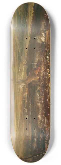 Johann Christian Brand - Die Schlacht bei Hochkirch 8.25 inch art skate deck