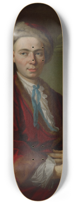 Johann Daniel Heimlich - Portrait of the Silversmith Johann Friedrich Baer 8.25 inch art skate deck
