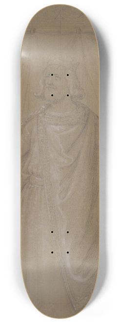 Johann David Passavant - Bildnis Heinrichs II. fr den Kaisersaal auf dem Frankfurter Rmer 8.25 inch art skate deck
