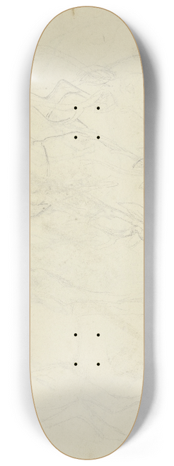 Johann Erdmann Gottlieb Prestel - Study sheet; deer 8.25 inch art skate deck