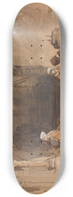 Johannes Bosboom - Oriental Scene 8.25 inch art skate deck