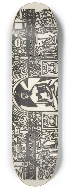 Johannes Frederik Engelbert ten Klooster - Zijaanzicht van de Borobudur 8.25 inch art skate deck