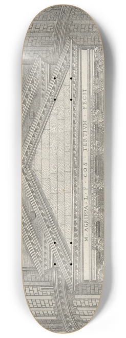 Ambrogio Brambilla - Pantheum Romanum nunc Mariae Cognomento 8.25 inch art skate deck