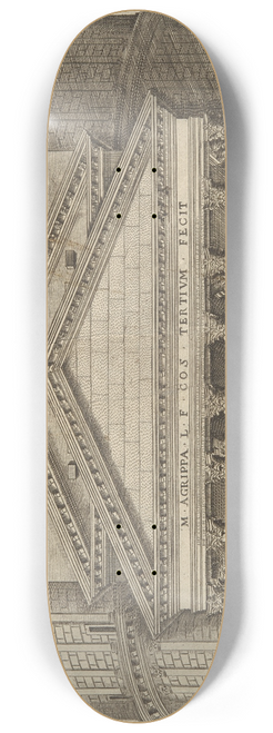 Ambrogio Brambilla - Pantheum Romanum nunc Mariae Cognomento 8.25 inch art skate deck