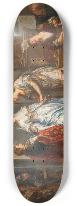 Johann Georg Platzer - Alexander berlsst Kampaspe dem Maler Apelles 8.25 inch art skate deck