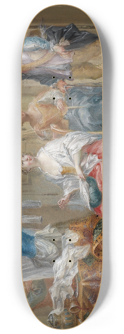 Johann Georg Platzer - Das gestrte Liebespaar 8.25 inch art skate deck