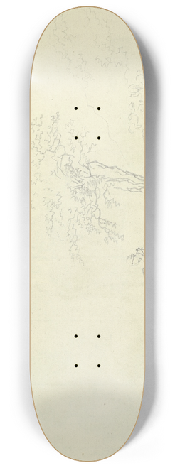Johann Georg Wagner - Bauernfamilie, die Frau zu Pferde, und Khe 8.25 inch art skate deck