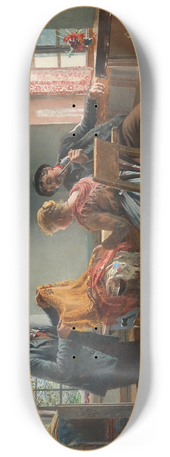 Johann Hamza - Choosing new shawls at home 8.25 inch art skate deck
