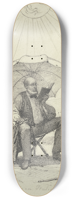 Johann Heinrich Hasselhorst - Direktor Weismann in Italien 8.25 inch art skate deck