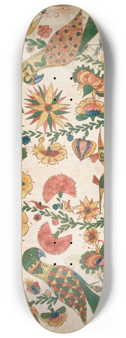 Johann Heinrich Otto - Fraktur 8.25 inch art skate deck