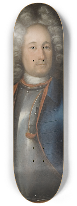 Johann Heinrich Wedekind - Portrait of Olof Strmstierna 8.25 inch art skate deck