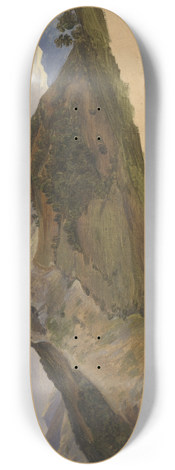 Johann Joachim Faber - Civitella Seen from the North 8.25 inch art skate deck