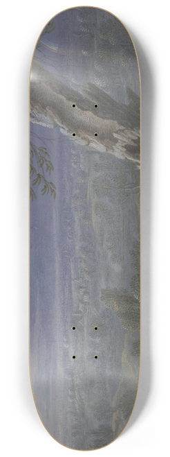 JOHANN NIKOLAUS GASSNER - Weite Landschaft mit Regenbogen 8.25 inch art skate deck