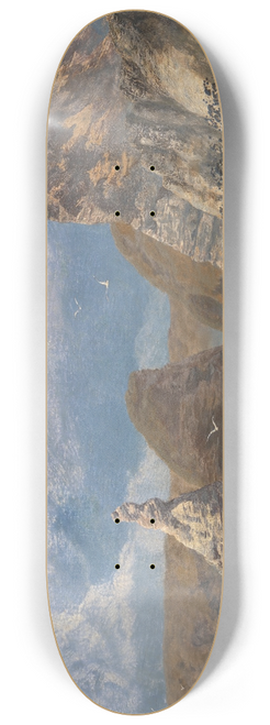 John Brett - The Shallows of Hareslade Cove, Gower 8.25 inch art skate deck