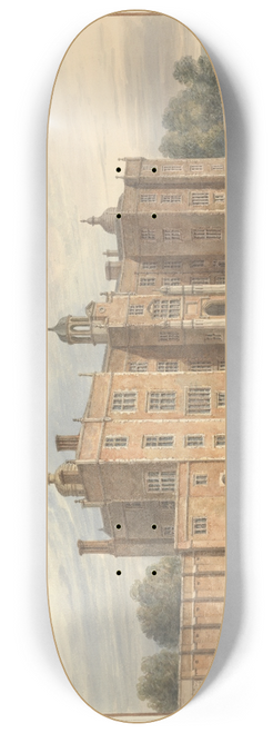 John Buckler - North East View of Beaudesert, Staffordshire: the Seat of the Marquis of Anglesea 8.25 inch art skate deck