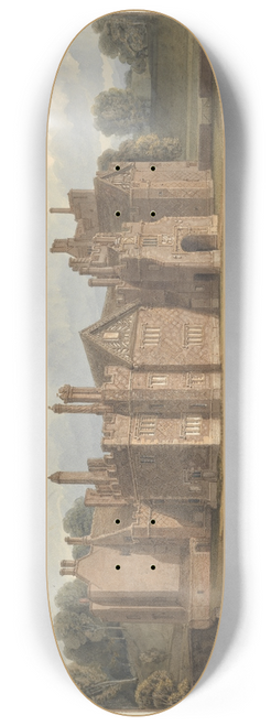 John Buckler - South West View of Compton Winyate, Warwickshire: belonging to the Marquis of Northampton 8.25 inch art skate deck
