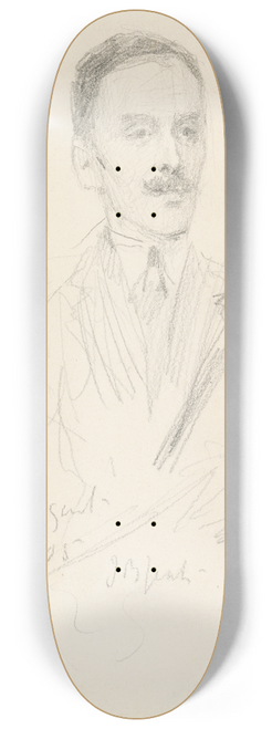 John Butler Yeats - Sir Hugh Lane (1875-1915), later Director of the National Gallery of Ireland 8.25 inch art skate deck