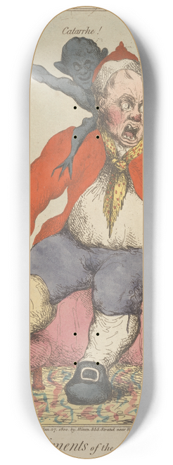 John Cawse - The Compliments of the Season 8.25 inch art skate deck