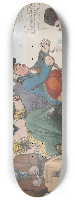 John Cawse - The Frogs Rejecting their King 8.25 inch art skate deck