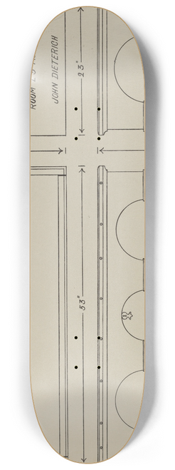 John Dieterich - Pa. German Dower Chest 8.25 inch art skate deck