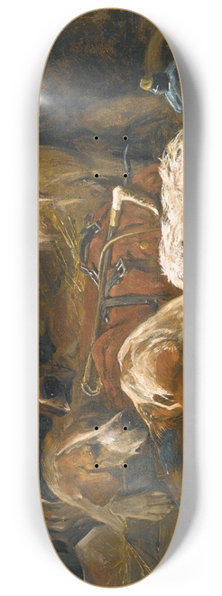 John Emms - New Forest Buckhounds And A Terrier In Their Lodges After The Hunt 8.25 inch art skate deck