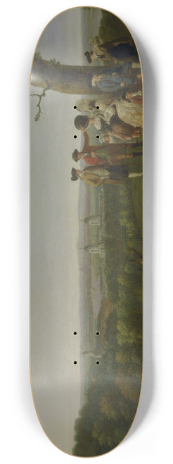 John Feary - One Tree Hill, Greenwich, with London in the Distance 8.25 inch art skate deck