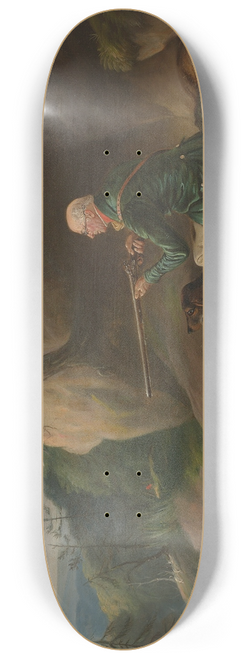 John Ferneley - John Henry Bucklitch, Lord Kintores keeper, stalking roebuck at Keith Hall 8.25 inch art skate deck