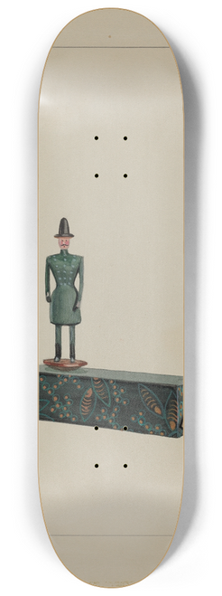 John Fisk - Toy  Man on Music Box 8.25 inch art skate deck