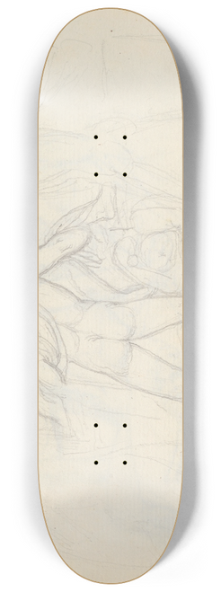 John Flaxman - Pluto Carrying Proserpina, from the Rape of Proserpina, Palazzo Mattei Paganica, Rome 8.25 inch art skate deck