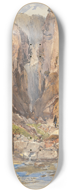 John Fulleylove - The Castalian Spring, Delphi 8.25 inch art skate deck
