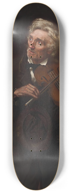John George Brown - A Merry Air and a Sad Heart 8.25 inch art skate deck