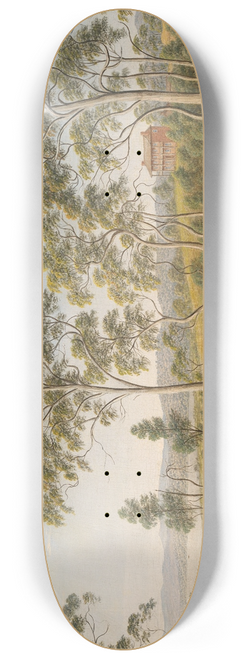 John Glover - Mr Robinsons house on the Derwent, Van Diemens Land 8.25 inch art skate deck