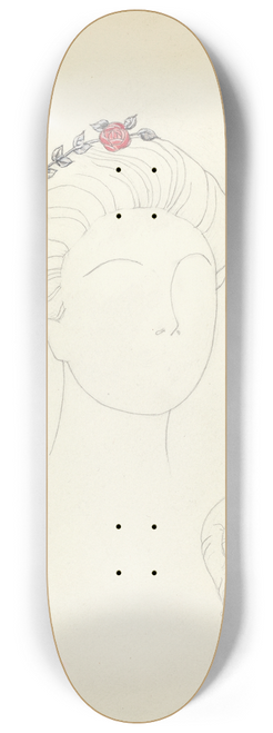 American 20th Century - Hair Ornament 8.25 inch art skate deck