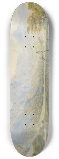 John Gully - Lake scene (Lake Te Wharau) 8.25 inch art skate deck
