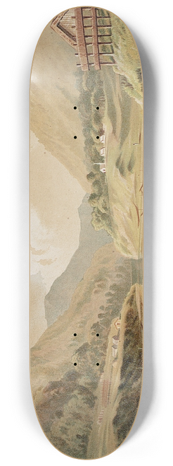 John Gully - Upriver scene, Wanganui 8.25 inch art skate deck