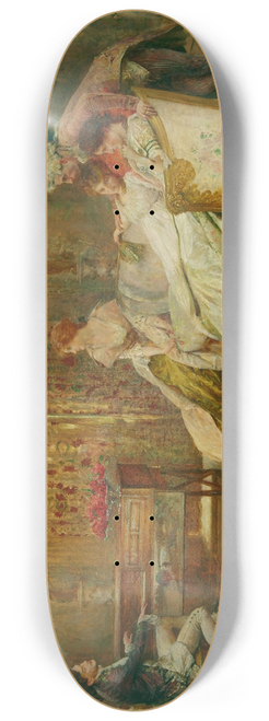 John Henry Frederick Bacon - An elegant soire 8.25 inch art skate deck