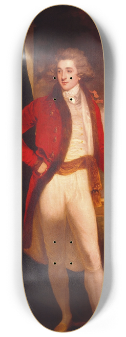 John Hoppner - Portrait of Captain George Porter 8.25 inch art skate deck