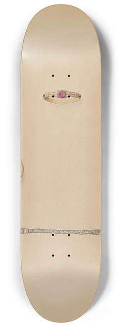 John H. Tercuzzi - Mourning Ring 8.25 inch art skate deck