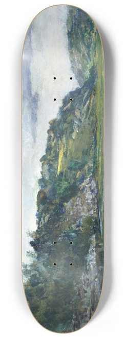 John La Farge - Paradise RocksStudy at Paradise, Newport, Rhode Island 8.25 inch art skate deck