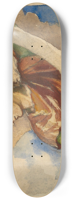 John La Farge - Study for Angel in Decoration of Tower, Trinity Church,Boston 8.25 inch art skate deck