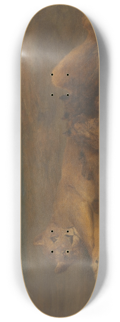 John Macallan Swan - Een leeuwin met vier zogende welpen, genaamd Moederliefde 8.25 inch art skate deck