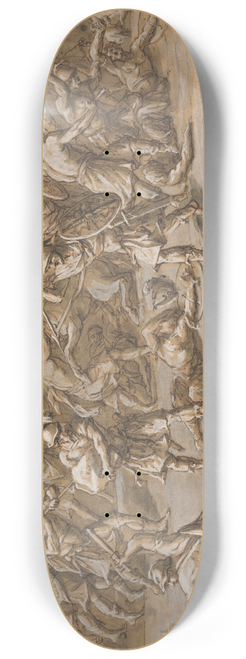 John Michael Rysbrack - Illustration to the Iliad 8.25 inch art skate deck