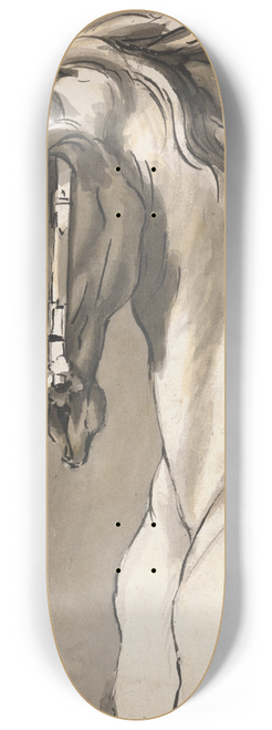 John Michael Rysbrack - Study of a Horses Head 8.25 inch art skate deck