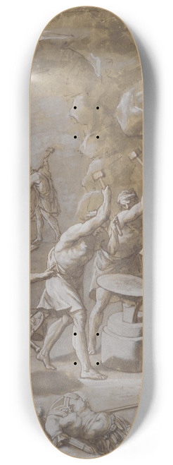 John Michael Rysbrack - The Forge of Vulcan 8.25 inch art skate deck