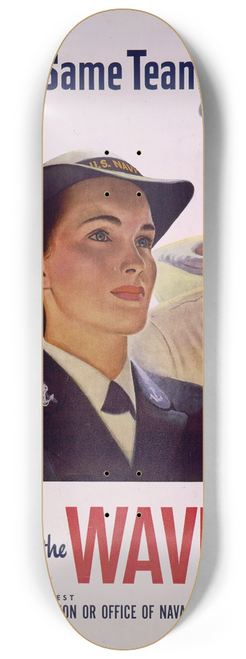 John Philip Falter - On the same team, enlist in the Waves 8.25 inch art skate deck