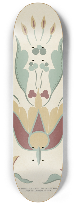 American 20th Century - San Luis Obispo Mission Altar Tabernacle From the portfolio Decorative Art of Spanish California 8.25 inch art skate deck