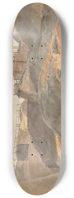 John Samuel Hayward - Liverpool: The Windmill on the Edge of the Quarry 8.25 inch art skate deck