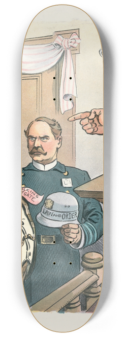 John Samuel Pughe - In the court of public opinion 8.25 inch art skate deck