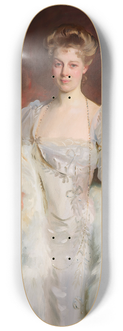 John Singer Sargent - Portrait of Mrs. J.P. Morgan, Jr. (nee Jane Norton Grew, 1868-1925) 8.25 inch art skate deck